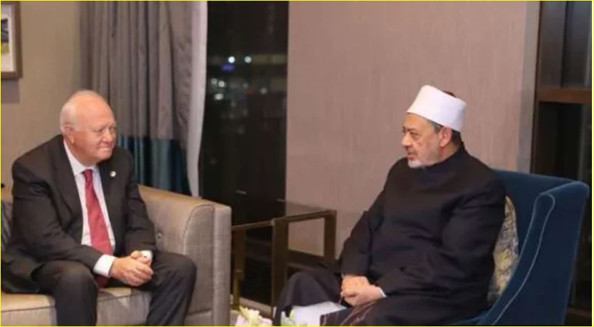 شيخ الأزهر وميغيل أنخيل موراتينوس