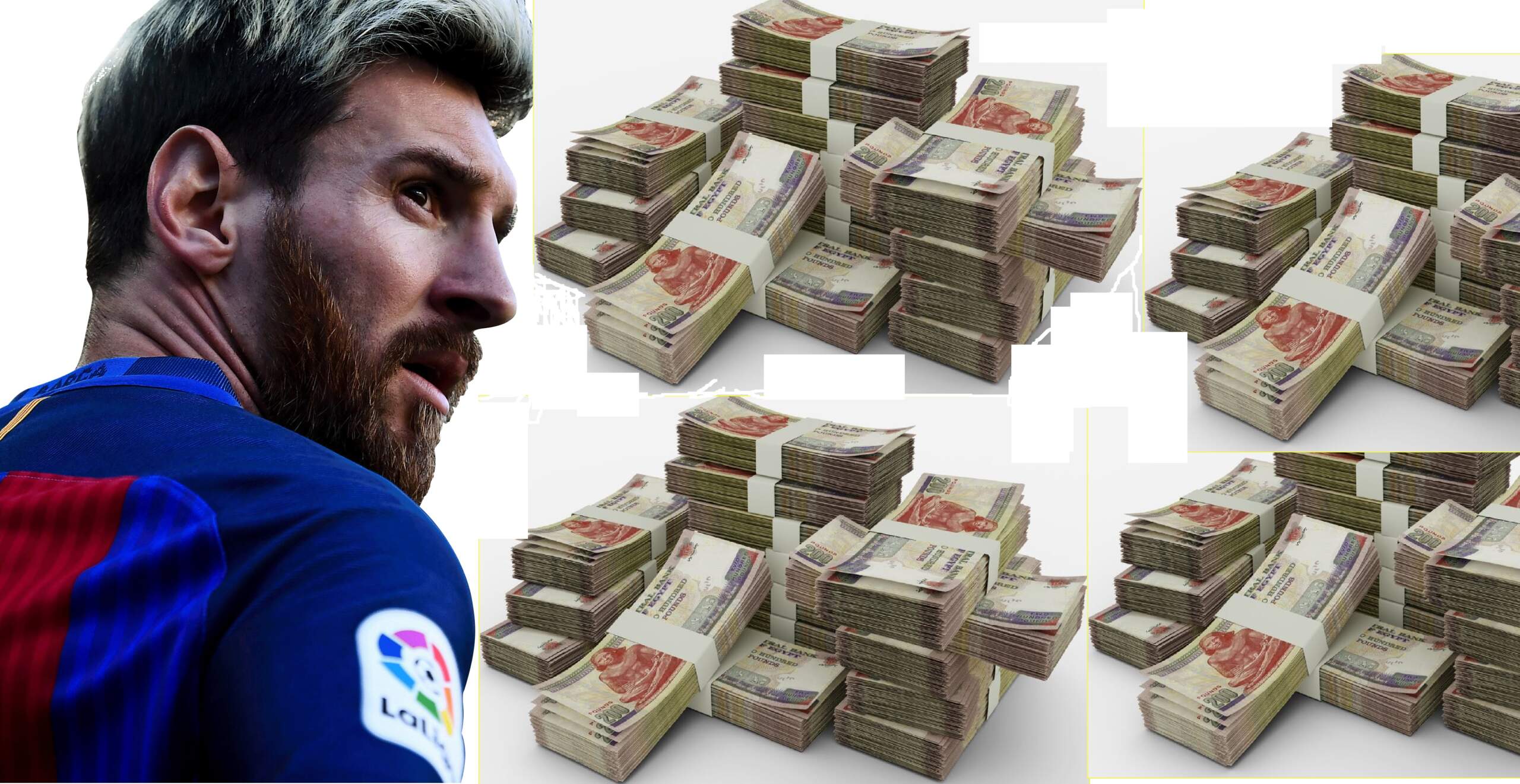 ميسى وثروته بالجنيه