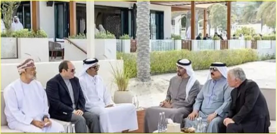 الرئيس السيسى وأشقاؤه فى قمة الخليج التشاورية