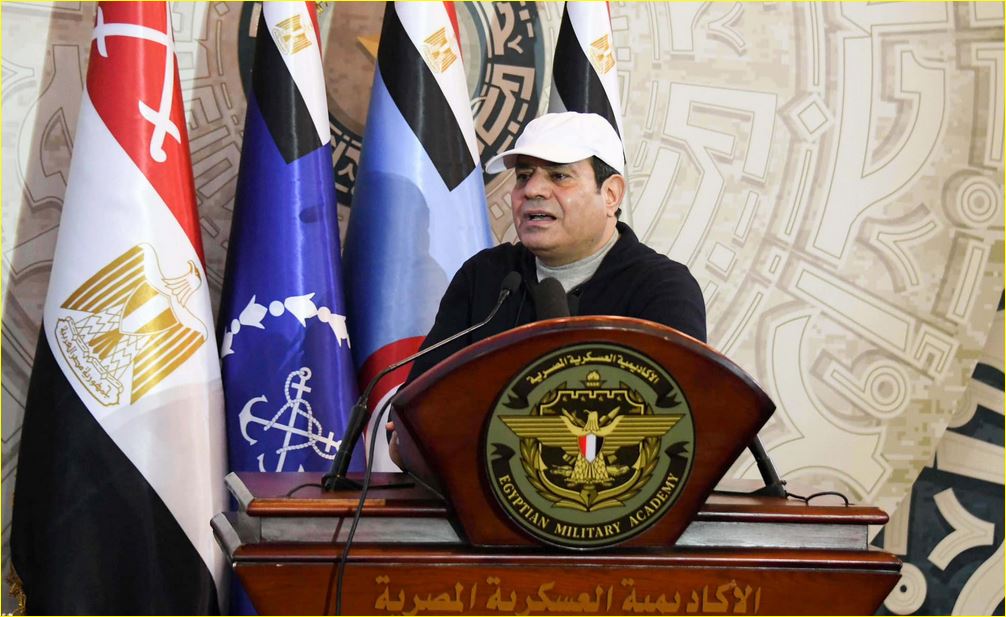 الرئيس السيسي في الكلية الحربية
