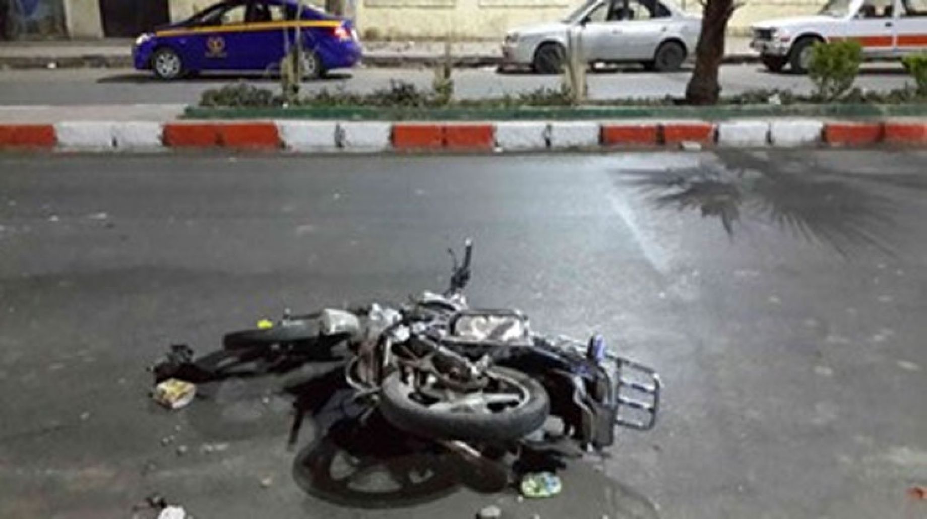 انقلاب دراجة بخارية