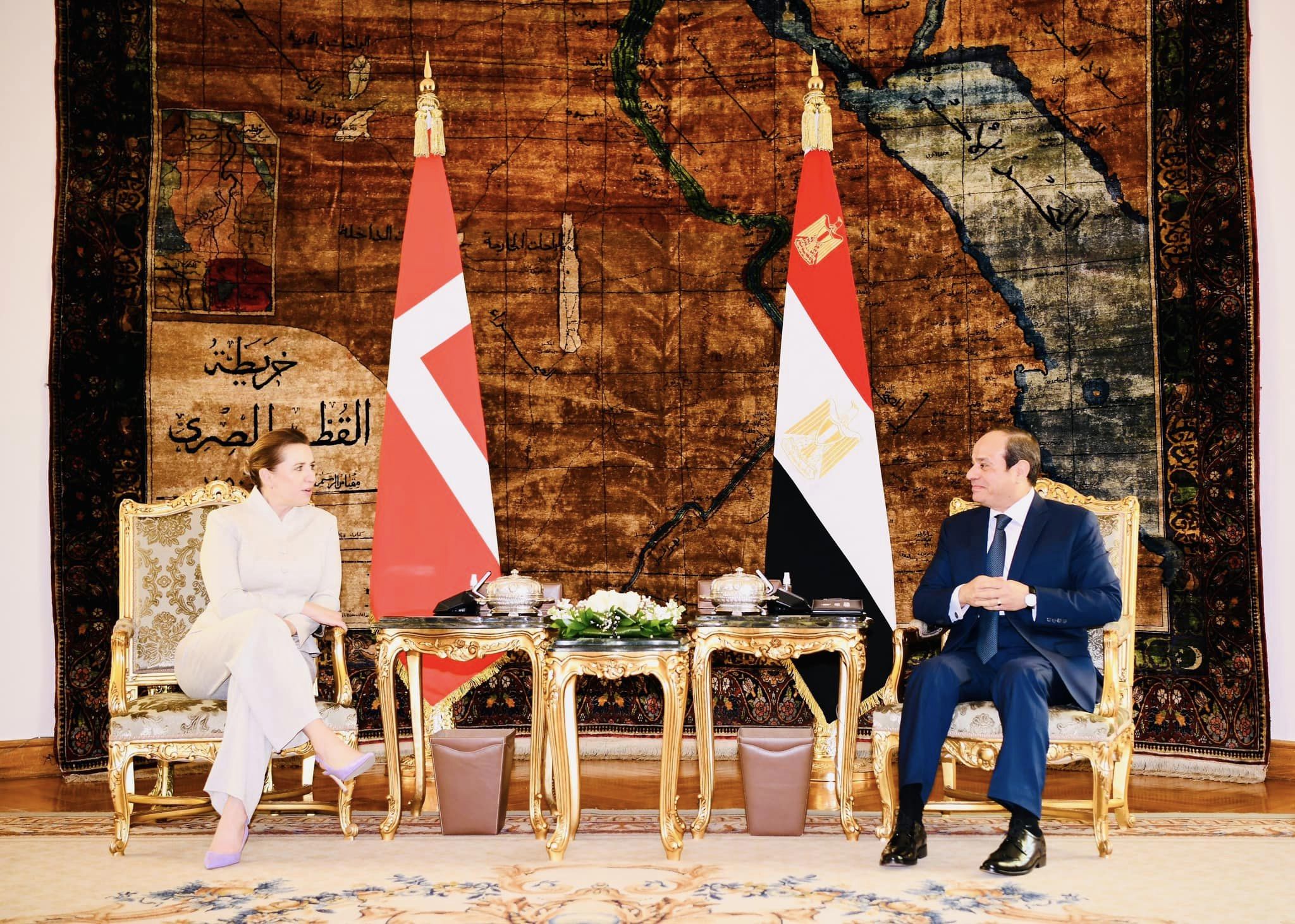 السيسي وميتا فريدريكسن