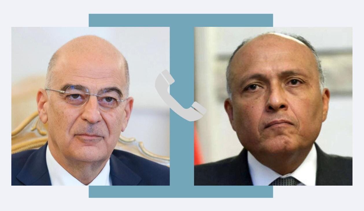 وزير الخارجية ونظيره اليوناني