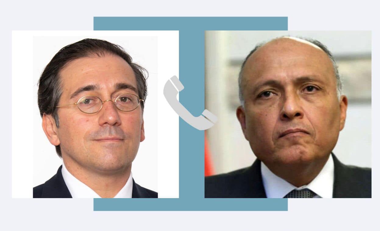 وزير الخارجية ونظيره الإسباني