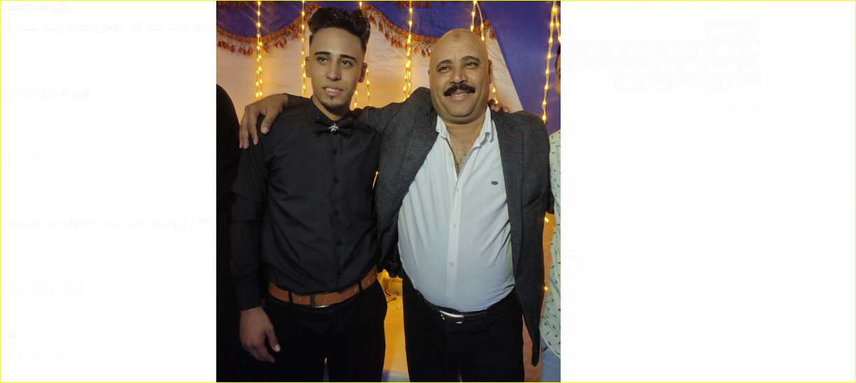 الأمين جميل علي ونجله العريس أحمد