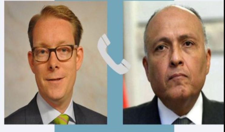 وزير الخارجية ونظيره السويدي