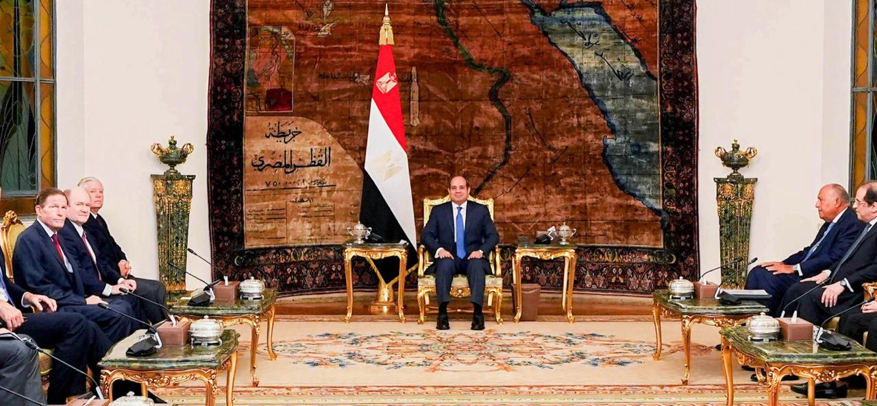 السيسي ووفد الكونجرس