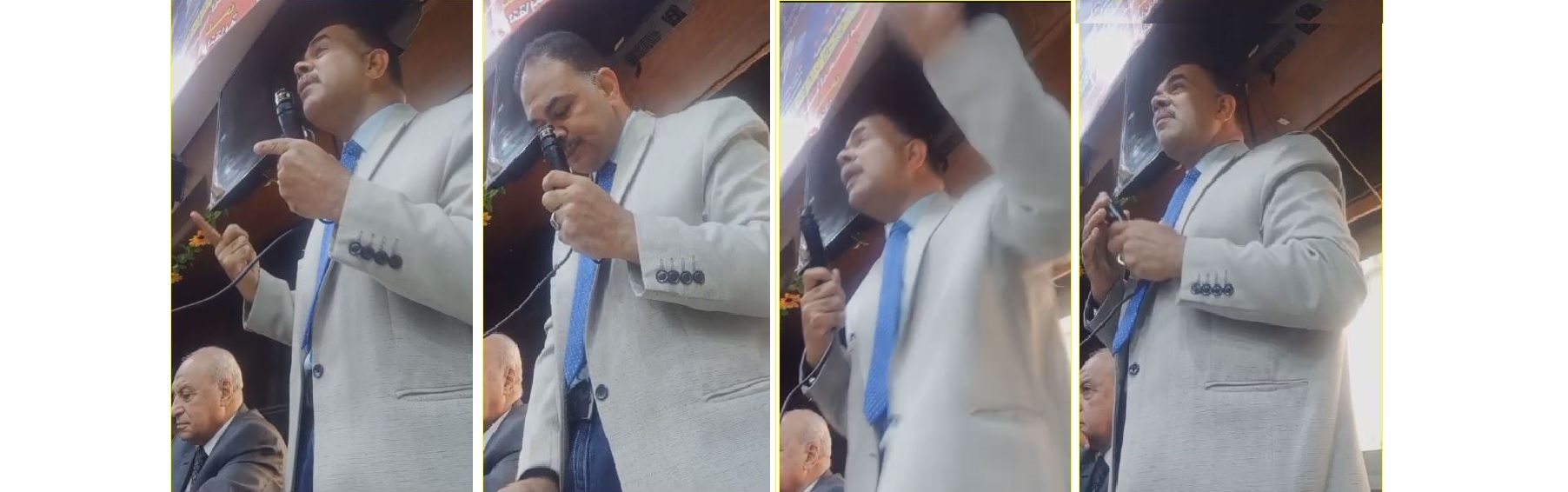 وائل نجم المحامى بالنقض يلقى كلمته بالندوة