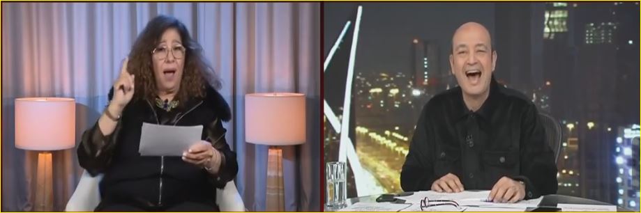 عمرو أديب وليلى عبد اللطيف