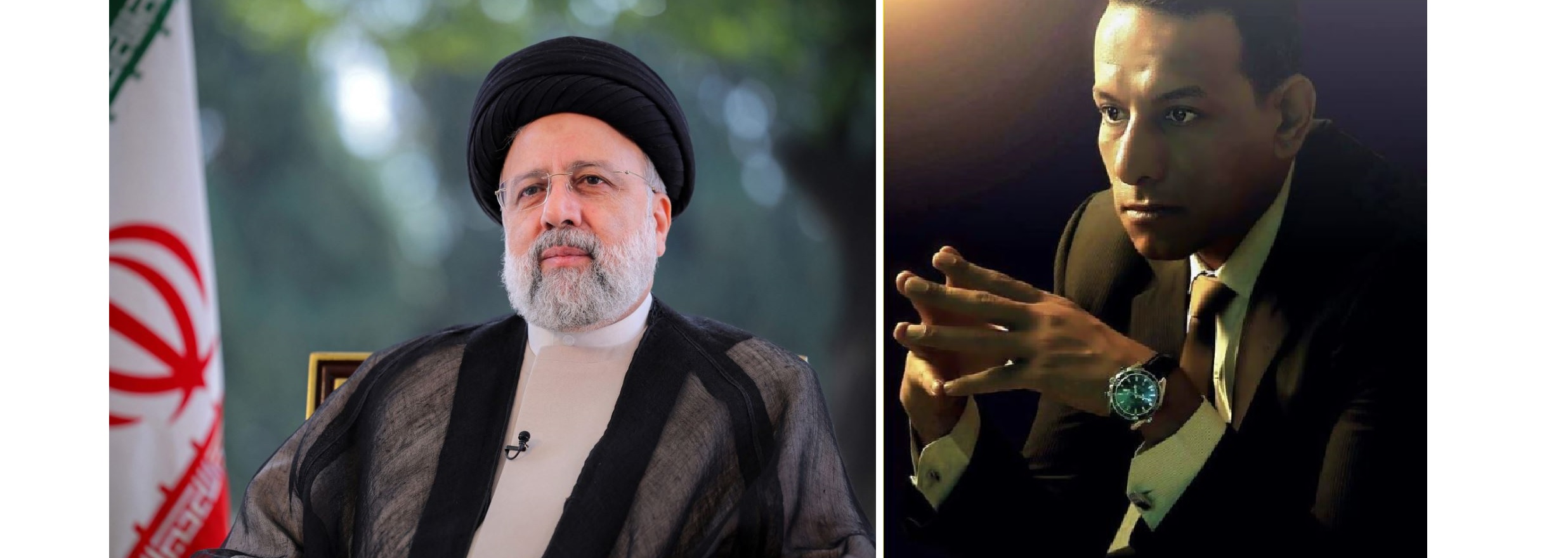 د. محسن عثمان والرئيس الإيرانى إبراهيم رئيسى