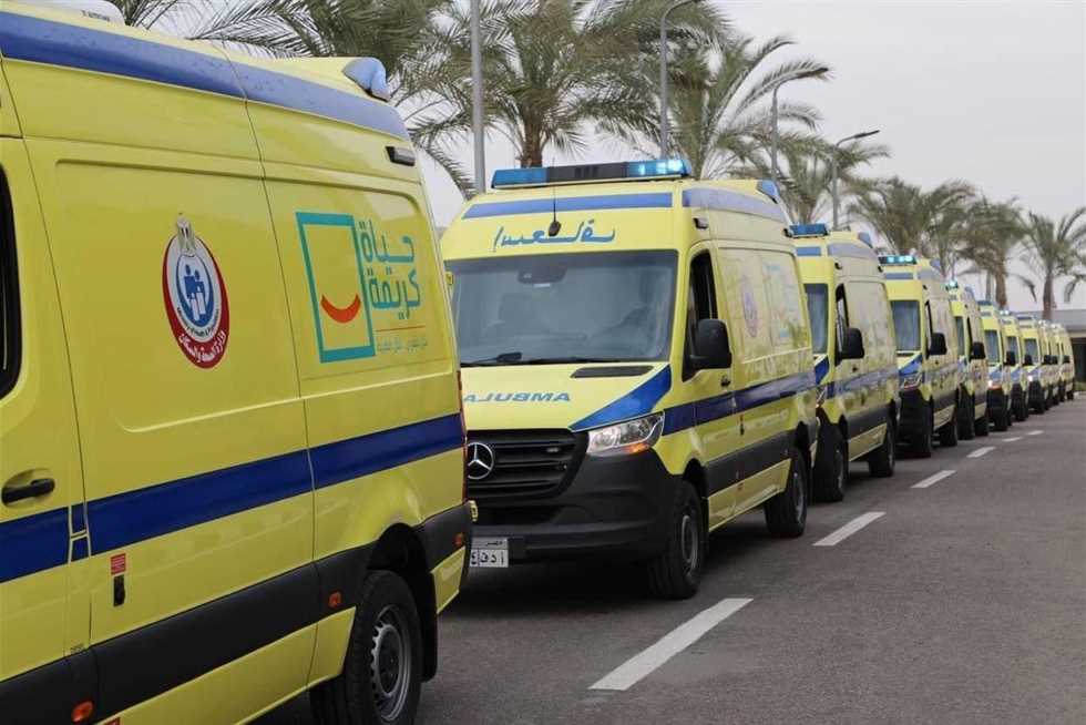 تمركز سيارات إسعاف