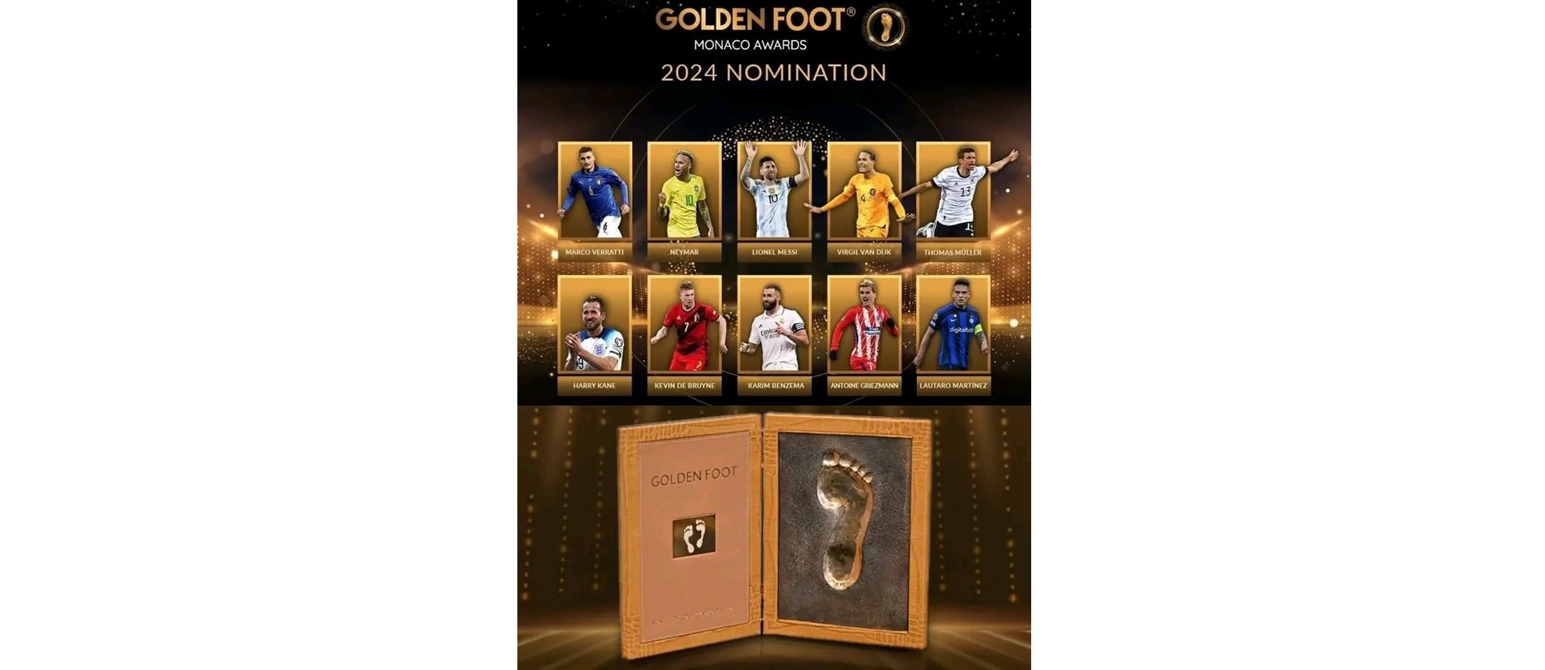 المرشحون لجائزة القدم الذهبية