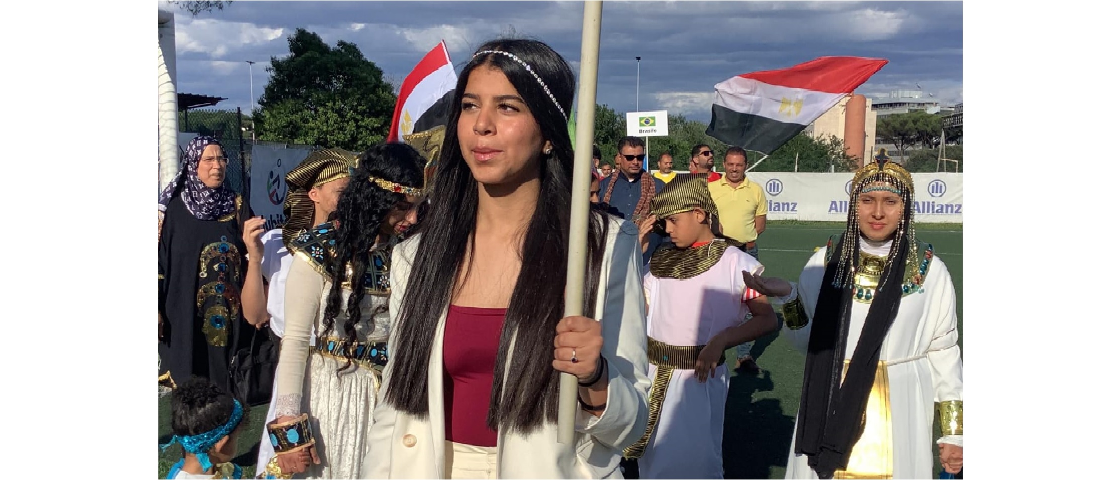 الموكب المصري المشارك فى افتتاح البطولة