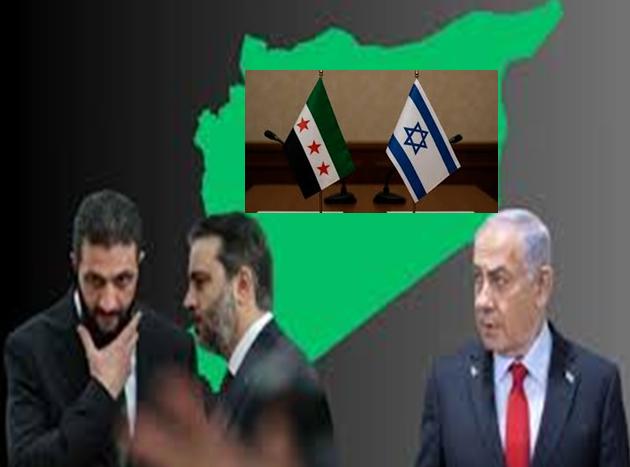 نتنياهو والشرع ووزير خارجيته