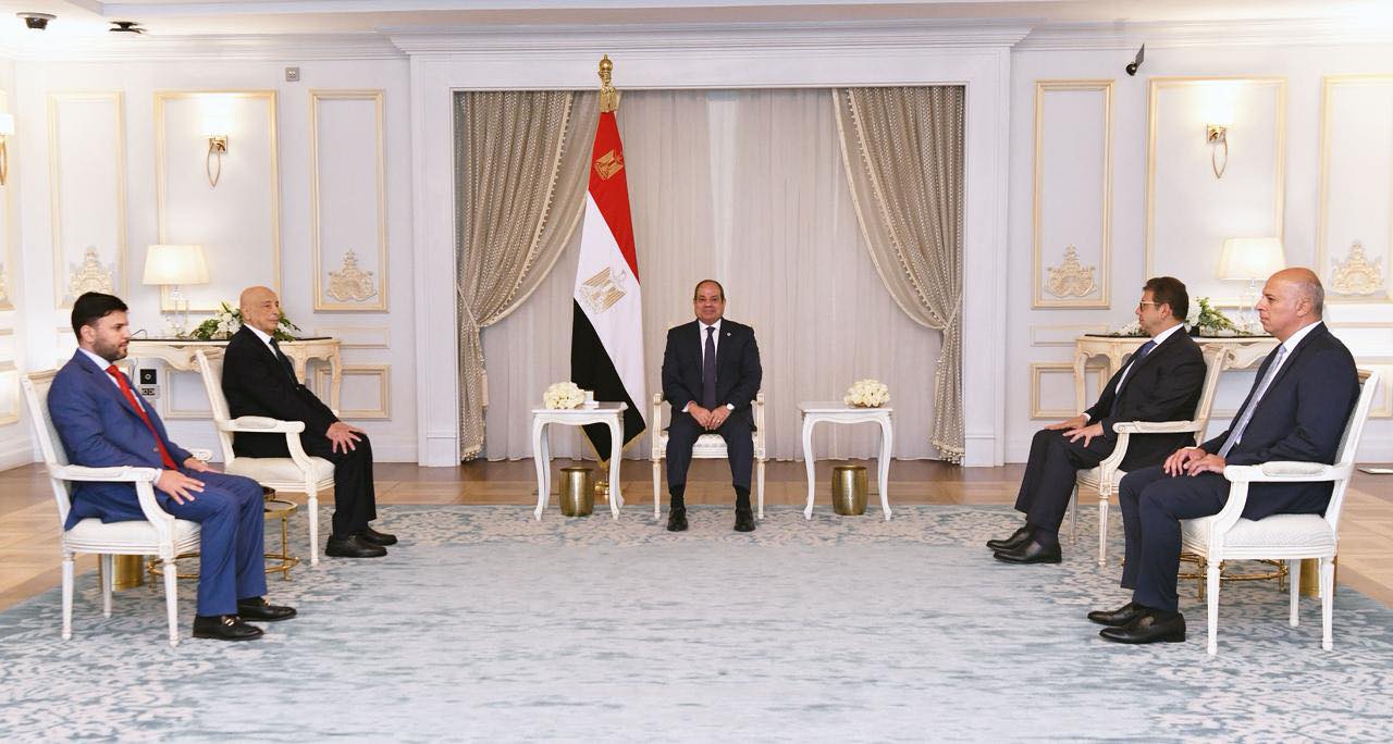 الرئيس السيسى يستقبل المستشار عقيلة صالح رئيس مجلس النواب الليبى