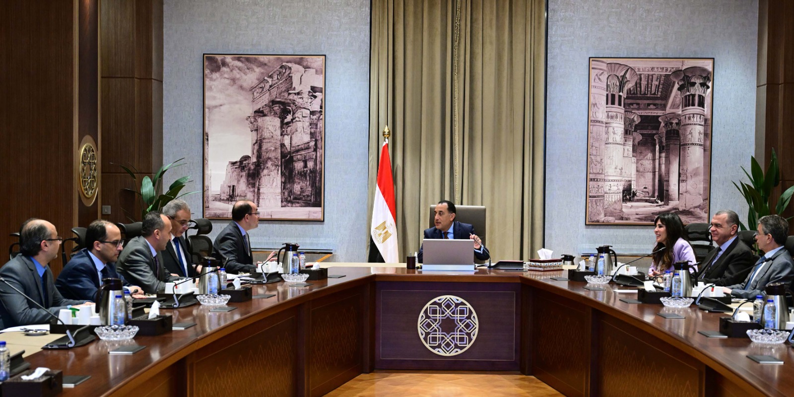 د. مصطفى مدبولي، رئيس مجلس الوزراء وأحمد كُجوك، وزير المالية
