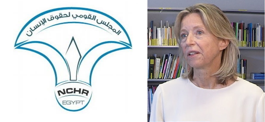 كايزا أولونغرين ممثلة الاتحاد الأوروبي لشؤون حقوق الإنسان وشعار القومى لحقوق الإنسان
