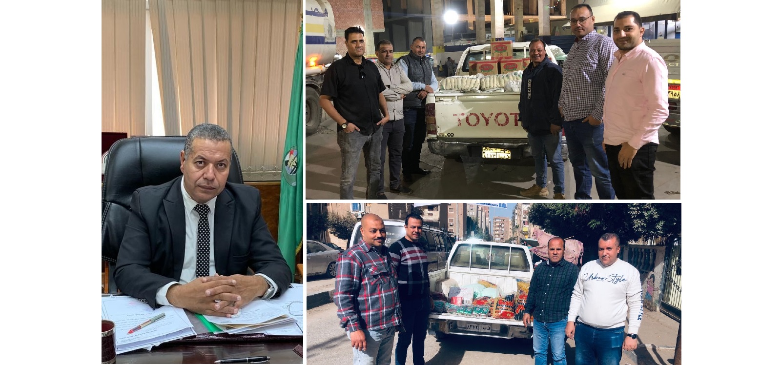 المهندس جمعة عبدالحفيظ وكيل وزارة التموين ورجال الضبطيات