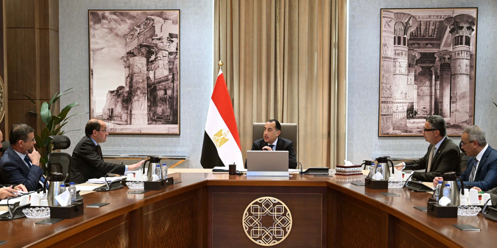 د. مصطفى مدبولي، رئيس مجلس الوزراء فى الاجتماع الإسبوعى للحكومة