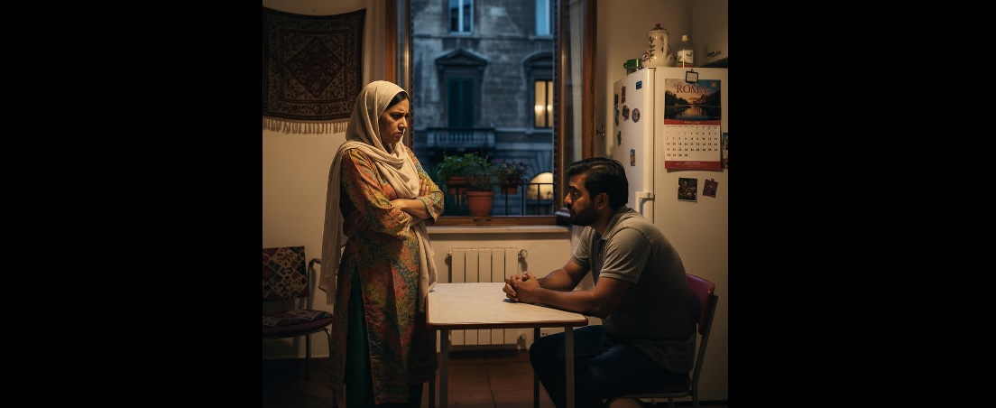 صورة متخيلة بالذكاء الاصطناعى للزوج والزوجة