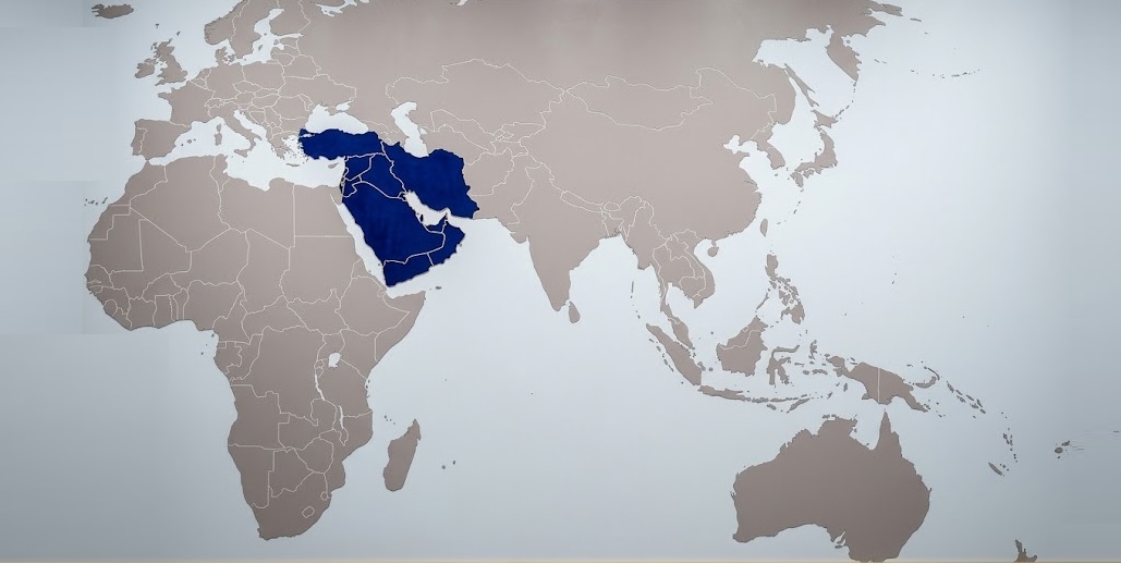 خريطة الشرق الأوسط