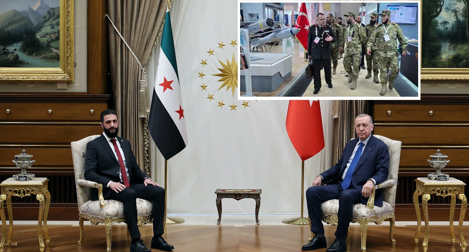 الرئيسان التركى والسورى والاتفاق على تشكيل محور أنقرة - دمشق