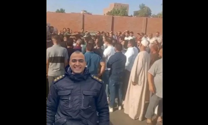 جنازة النقيب زياد عبد الحليم، معاون مباحث مركز سنورس