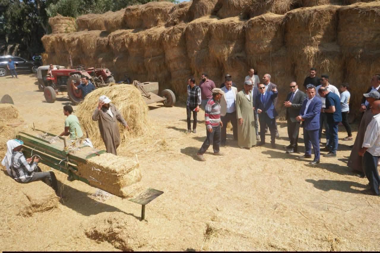 اللواء دكتور علاء عبد المعطي، محافظ الغربية يافقد قش الأرز